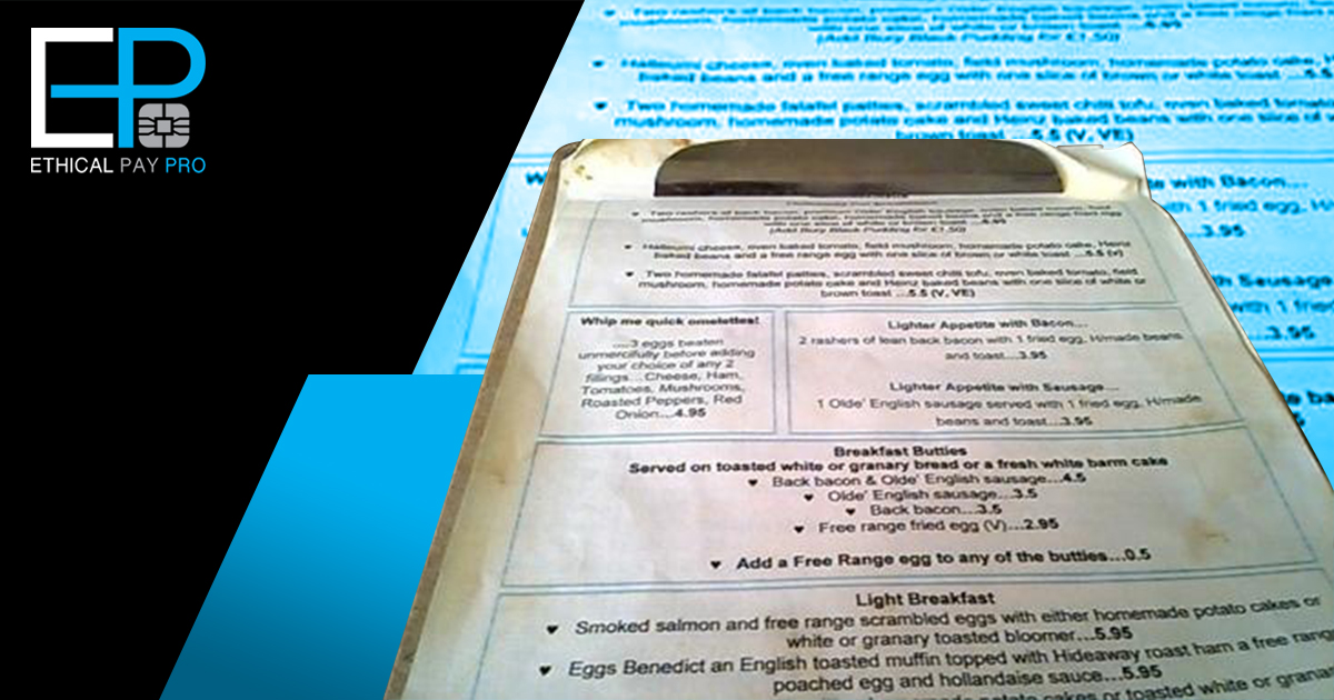 Explore restaurant contactless ordering and payments with Ethical Pay Pro and survive COVID